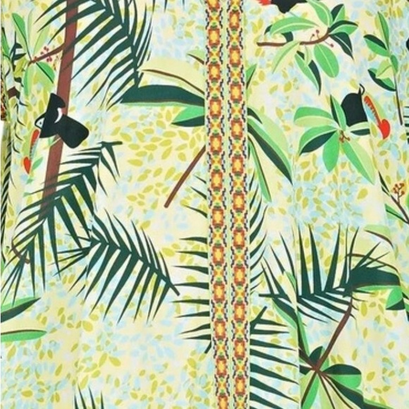 America and Beyond maxi dress coverup size medium tropical toucan - Picture 3 of 3